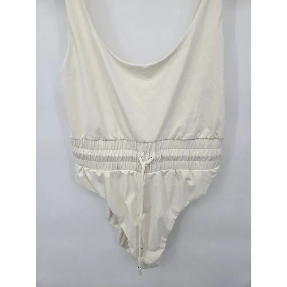Good American Waist Framer One Piece Swimsuit Drawstring Size 2 US M
